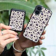 Cardholder Phone Cases Dark Skull Patterned Magnetic Phone Case And Card Holder, Compatible With IPhone 17, 17 Air, 17 Pro, 17 Pro Max, 16, 15, 14 Pro Max, 13, 12, And 11 Plus. Shockproof All-Around Protection | Luxurious Leather Wallet-Style Phone Case | Holds 1-3 Cards. - Màu sắc hỗn hợp - Xem 3