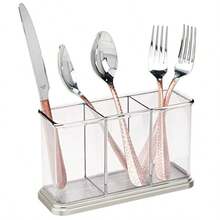 Flatware Storage - Transparent/brushed - View 1