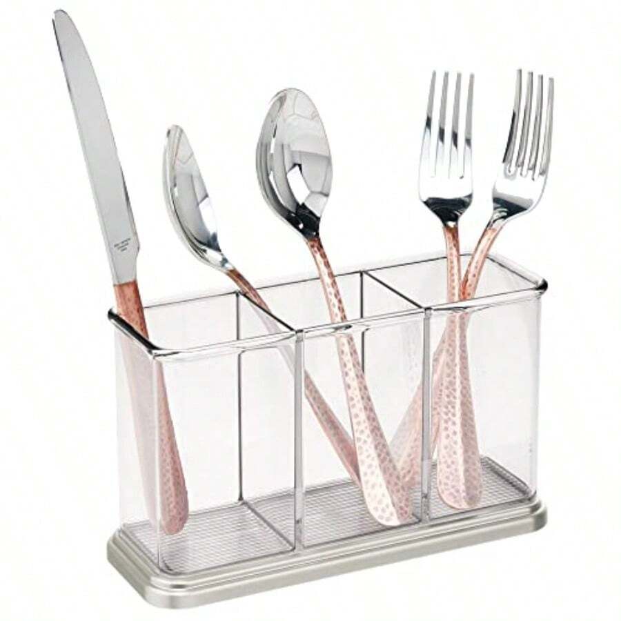 Flatware Storage - Transparent/brushed - View 1