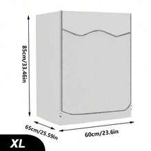 Silver Coated Oxford Cloth Washing Machine Cover, Dust Proof Protective Case Suitable For Top Load Washer And Tumble Dryer - Multicolor - View 11