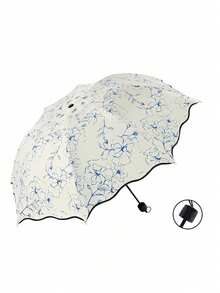 70% OFF Compact Automatic Folding Umbrella, Dual-Use Sun & Rain Umbrella With Black Coating, Lightweight And Portable Single-Person Umbrella - Multicolor - View 3