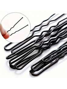 100pcs Elegant U-Shaped Hair Clips, Women Invisible Hair Clips - Suitable For Bangs And Hairline, Durable Material, Minimalist Design, Secure Grip, Suitable For Various Hairstyles Like Ponytail And Braids - Multicolor - View 9