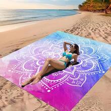 1 tấm chăn trải biển họa tiết Mandala phong cách Bohemian, cỡ cực lớn, nhẹ và bền. Lý tưởng cho du lịch, cắm trại và dã ngoại. Kích thước lớn dành cho người lớn. Hoàn hảo cho bãi biển và các hoạt động ngoài trời. - phong cách3 - Xem 10