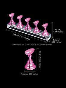 Support magnétique pour présentation de faux ongles, support pour faux ongles pour la pratique de la peinture des ongles, accessoires pour débutants en nail art acrylique, équipement et décoration de salon de manucure, fournitures pour ongles, outils pour ongles, outils pour nail art, outils pour faux ongles, rentrée scolaire, boîte à bijoux, organisateur de bijoux, mariage, support à bijoux, organisateur de rangement de bijoux, boîte à bagues - Multicolore - Voir 6