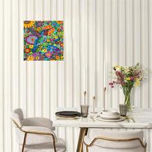 1pc 5D DIY Diamond Painting Colorful Hummingbird & Floral Diamond Art Kit, DIY Handcraft Rhinestone Painting Decor For Living Room Or Bedroom, Perfect For Holiday Gifts - No Frame - View 2