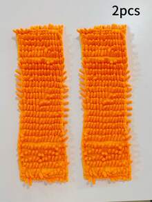 1 pièce Vadrouille plate en chenille rotative sèche et humide - sans électricité nécessaire, tampon de nettoyage remplaçable, convient pour le nettoyage des parquets, carrelages, fenêtres, cuisine, salle de bain, salon et chambre à coucher, tampon de vadrouille lavable, conception ergonomique - Multicolore - Voir 14