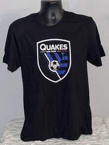 SAN JOSE EARTHQUAKES MLS CADE COWELL BLACK STACK JERSEY SHIRT MENS MEDIUM NWOT - màu đen - Xem 1