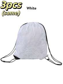1/3/5pcs Custom Initial Name Drawstring Backpack, Personalized Waterproof Nylon Gym Sack, Perfect For Easter, Mother's Day, Father's Day, Graduation Season, Birthday, Back To School, Summer Camp, Ideal For Gym, Sports, Beach, Travel, School Daily Use - Multicolor - View 17