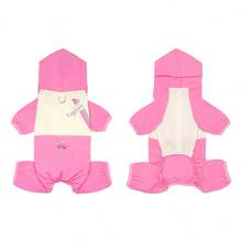 Áo khoác mỏng có mũ cho chó Poodle, Teddy, Bichon Frise và các giống chó nhỏ, kiểu dáng thời trang. - Hồng - Xem 4