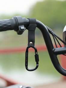 “易于安装的滑板车车把挂钩 - 耐用的尼龙带登山扣，适用于大多数电动滑板车、电动自行车和摩托车” - A - 查看 10