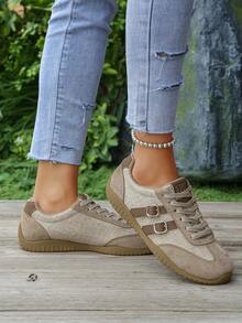 2026新款女士休闲运动鞋，大码，时尚，适合各种场合，全球畅销款 - 灰色 - 查看 3