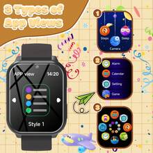 The New 1.83-Inch Smartwatch Features Over 10 Educational Games, A Flashlight, And A Front Camera - Multifunctional Pedometer, Calculator, Calendar, And Alarm Clock - With A 300Mah Low-Power Long Battery Life - View 7