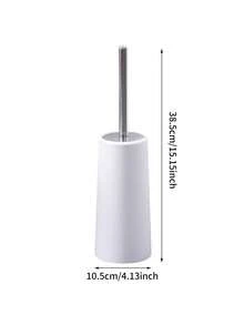 Bộ 1 chổi cọ toilet kèm giá đỡ, chổi cọ toilet có thể tháo rời kèm giá đỡ, làm sạch kỹ lưỡng, dụng cụ vệ sinh toilet cán dài, đầu chổi nhựa bền, đồ dùng vệ sinh cho mùa tựu trường, thiết kế tiện dụng, chổi cọ toilet phòng tắm bền đẹp, màu trắng/đen, quà tốt nghiệp năm 2026. - Nhiều màu - Xem 4