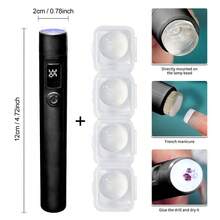 LIMEGIRL UV LED Nail Lamp, Fast Drying With Stand And French Nail Stamper, Portable Wireless Rechargeable Handheld UV Light, Mini Vertical Nail Dryer, Suitable For Beginners And Professionals - Multicolor - View 16