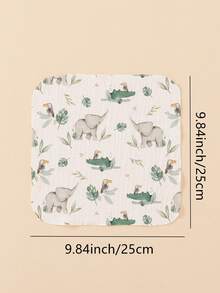 Bộ 8 món yếm ăn cho bé, khăn lau ăn, khăn đa năng, nhẹ và thoáng khí, phù hợp cho mọi mùa. - Nhiều màu - Xem 5