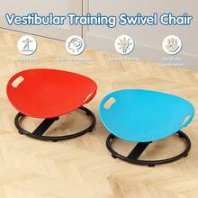 Sensory Swivel Chair With Anti-Slip Metal Base, Blue Oval Egg Design, Balance And Concentration Training Rehabilitation Tool For Home & Therapy Centers - Blue - View 8