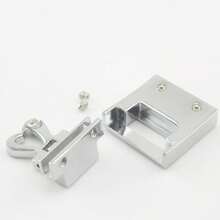 Bộ 3 khóa vặn hình chữ nhật, khóa vặn hình trái tim bằng kim loại dùng cho ví, phụ kiện làm ví (1.8CM, màu bạc) - A - Xem 5