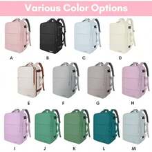 Travel Backpack For Women, Carry On Backpack With Water Bottle Pocket & Shoe Pouch, TSA 15.6inch Laptop Mochila Flight Approved, Nurse Bag Casual Daypack For Weekender Business Hiking, Pink - Large-amourpink - View 2
