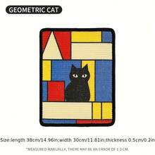 Cubidupi A Cat Scratching Board - Durable Sisal Material, Wall-Mountable Scratching Board - Pet Toy - Suitable For Indoor Clawing And Playing For Cats - 三角形 - 查看 18