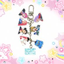 Móc khóa acrylic hình nhóm nhạc nữ KPOP Witch Hunting và nhóm nhạc nam Sagwa, phụ kiện dòng Mèo Xanh. - Nhiều màu - Xem 3