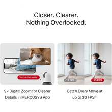 MERCUSYS MC200 Cámara Wi-Fi de  Interior,1080P, IP Domo 360°, Funciona con Assistant y Alexa - 1080p - Ver 8