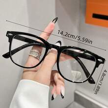 1副黑色亮面镜框眼镜 - 百搭眼镜，兼具专业与波西米亚风格，适合办公室、派对、夏季海滩郊游和旅行礼品 - 彩色 - 查看 7