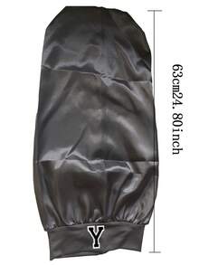 Mũ trùm tóc dài bằng satin cho bé gái từ A đến Z, có dây chun, bảo vệ tóc tết dài, tóc xoăn và tóc giả khi ngủ. - màu đen - Xem 11