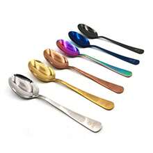 All Right chef tool's Cuchara de Cocina Degustación Para Quenelle De Emplatado/Montaje Chef Dorado 20 cm Acero Inoxidable - Dorado - Ver 6