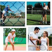 PUBAMALL Raqueta de Tenis para una Raqueta de Tenis con Bolsa de Transporte y 2 Bolas - Azul - Ver 6