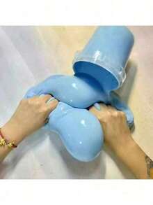 1桶300毫升蓬松史莱姆，减压玩具，不粘手，高品质减压玩具（随机贴纸包装） - 彩色 - 查看 10