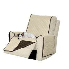 Furhaven Recliner Slipcover Water-Resistant Reversible Two-Tone Furniture Protector Cover - Espresso/Clay Recliner - Espresso y arcilla de dos tonos - Ver 2
