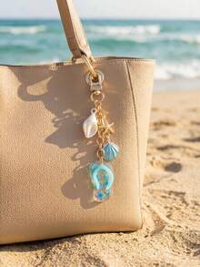 1个航海主题海星贝壳钥匙扣，细节精致，可爱女性配饰，适合海滩度假、日常佩戴，时尚潮流，深受年轻人喜爱。 - 彩色 - 查看 8