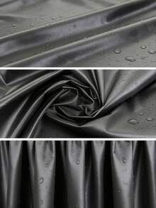 1pc Black Oxford Cloth Fabric, 210D Lining, DIY Bag Material, New European Standard Non-Fading, Colorfastness Over Grade 4 - Black - View 4