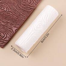 1Pc Polymer Clay Seamless Texture Roller Mold-Durable Plastic Tool For Earring Making, Ceramic Textures,DIY Crafts Jewelry Decoration - A - View 3