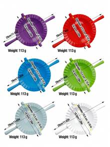 1pc 29cm Large Dumpling Mold, 15.5cm Diameter Wider Pressing Mold, Multifunctional Homemade Pasta Maker, For Dumplings/Siu Mai/Pies/Cookies, Baking Tool, Kitchen Gadget, Pasta Maker, Non-Stick Easy Clean, Kids DIY Pasta Mold, Pie Crust Presser, Multiple Colors Available - Multicolor - View 3
