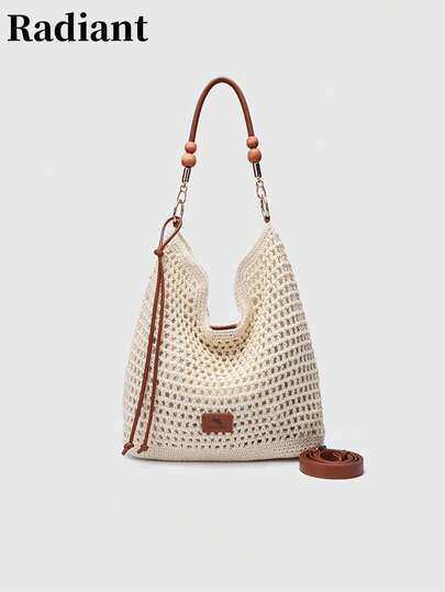 Chiếc túi tote dệt họa tiết lưới này là một chiếc túi đeo vai nữ giản dị, đa năng và thoải mái, hoàn hảo cho những chuyến đi biển, mua sắm, hẹn hò, đi làm, dã ngoại và nhiều dịp khác.