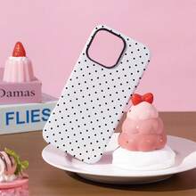 1 ốp lưng điện thoại chấm bi trắng đen | Phong cách cổ điển retro | Bề mặt mờ và khả năng bảo vệ dày dặn 2 trong 1, phù hợp với 17/17 Air/17 PRO/17 PRO MAX/16/7/8/11/12/13/14/15/X/XR/Xs/Plus/Pro/Pro Max/SE2 và Galaxy S23 Ultra/S24 FE/S25 Edge/S26 Plus - Nhiều màu - Xem 1