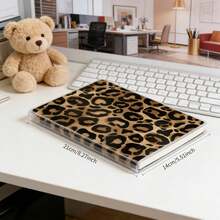 Cuaderno de cobre, diseño de cubierta dorada, estilo de borde de lujo retro, papel punteado en el interior, adecuado para notas de oficina diarias, regalo de cumpleaños - A - Ver 4