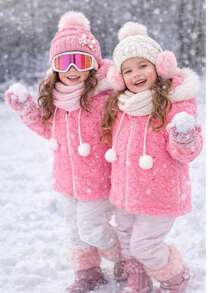 Warm Children's And Youth Teddy Jacket With Hood. - 西瓜粉 - 查看 1