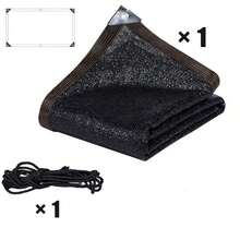 1片矩形遮阳网，遮光率80%，黑色遮阳布，适用于温室植物遮阳棚、庭院遮阳棚、户外花园遮阳网 - 遮陽防曬網 - 查看 12