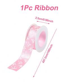 1 cuộn ruy băng satin polyester mật độ cao màu hồng, dài 5 thước Anh, chất liệu mềm mượt, thích hợp để gói bó hoa Ngày của Mẹ, trang trí vòng hoa cưới, dây trang trí tiệc, gói bánh, trang trí tiệc sinh nhật, phụ kiện tóc tự làm và vật liệu may vá. - nơ hồng - Xem 7