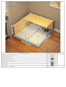 Enclosed Heating Cat Nest With Litter Box, All-In-One Maternity Ward For Cats, Breeding Box For Cats - Multicolor - View 14