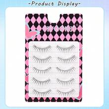 5 Pairs Korean & Japanese Style False Eyelashes, Natural Look, Soft & Lightweight, 6-12mm - Comic wet eyelashes - View 10