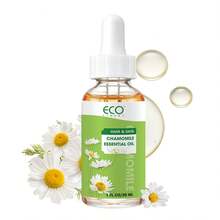 ECO FINEST 1 液盎司洋甘菊精油 - 这是一款预先调配好的按摩油，无需与基础油混合，纯精油，配有滴管 - 天然精油，适用于头发和皮肤护理、肥皂和蜡烛制作，洋甘菊油 - Chamomile Oil - 查看 11