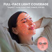 LED Face Mask With Red Light Therapy,7 Colors LED Facial Skin Care Mask - Multicolor - View 10