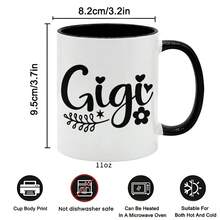 INGIFTA Gigi Mug, 1 Piece, 11 Oz, Double-Sided Printed Ceramic Mug. Gigi Gift. Gigi Coffee Cup. Gigi Gift. Grandma Mug. Grandma Gift. Mother's Day Gift. Gigi Gift Idea. - 1個 - 查看 3