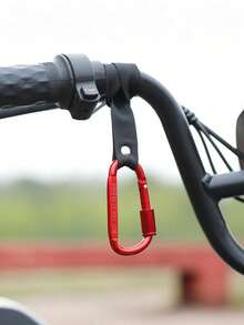 “易于安装的滑板车车把挂钩 - 耐用的尼龙带登山扣，适用于大多数电动滑板车、电动自行车和摩托车” - A - 查看 9