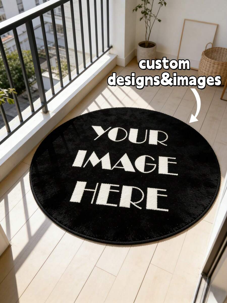 1 件定制圆形地毯，您可以定制自己的图案，个性化地毯垫，定制家居装饰，个性化地板地毯，定制礼品地毯，适用于客厅或卧室，趣味十足，独一无二，非常适合圣诞节、情人节、母亲节、周年纪念日、父亲节、婚礼、派对、宠物纪念、新年礼物、沙发床等场合。 - 彩色 - 查看 1