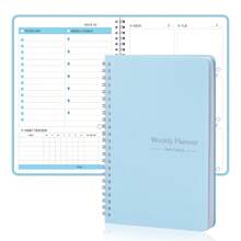 1pc A5 52-Week Planner Notebook, 100GSM High Quality Paper, Waterproof PVC Cover, Smooth Writing, Student/Adult Daily/Weekly Planner, Back To School Essential - Weekly Planner - View 15