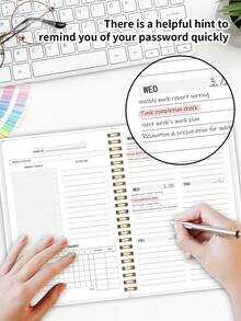 Trees A5 Spiral Bound Undated Weekly Planner Notebook, Includes Habit Tracker And To-Do List, Suitable For Adults, Students, Teachers, Minimalist And Efficient Weekly Planner, Office & Study Gift - A5 - View 9